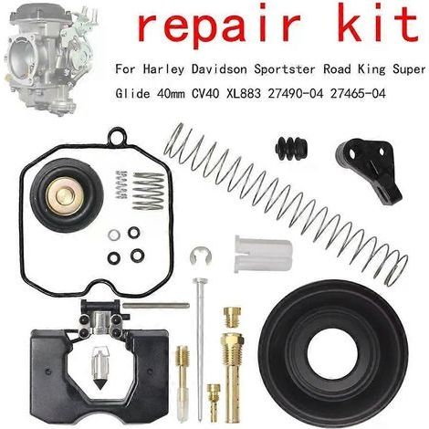 Kit de réparation de carburateur pour moto Harley Davidson CV40 (référence 27421-99C). (1/5)