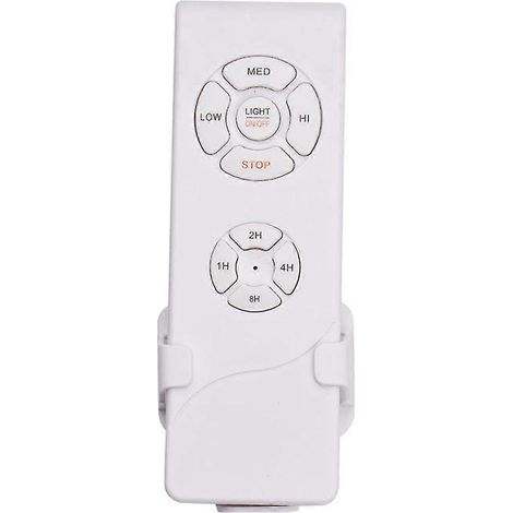 Commande à distance pour lampe de ventilateur, minuterie 1/2/4 h, réglage de la vitesse du ventilateur (1/2)