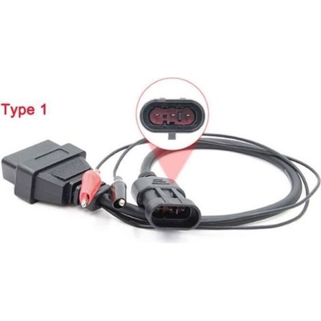 Pour Fiat 3pin Obd2 Obd 16 Broches Câble Adaptateur Pour Lancia -alfa Romeo 3 Broches À 16 Broches Outil De D (1/4)