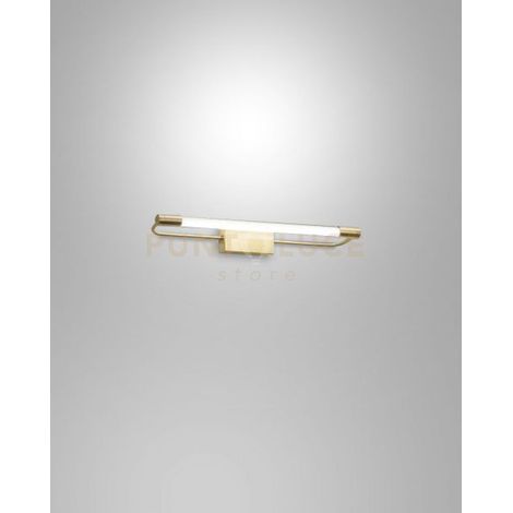 RAPALLO APPLIQUE OTTONE SATINATO L.40CM IN METALLO E METACRILATO A LED 3000K - 10W - 1150 lm