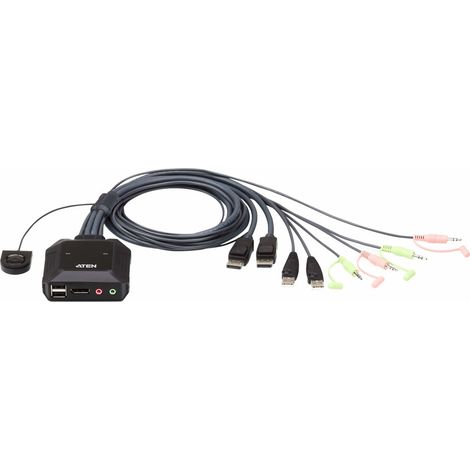 Aten CS22DP 2-Port USB DisplayPort KVM-Switch mit Fernbedienung, CS22DP-AT (1/5)