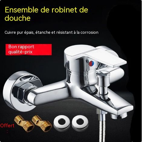 Ensemble de douche complet pour hôtel, maison et salle de bain – Kit simple et universel – Facile à installer (1/3)