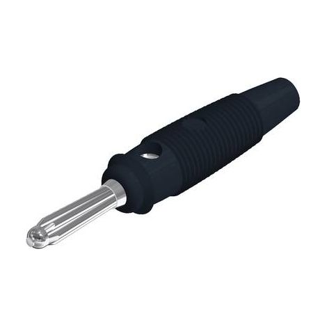 Hirschmann Test & Measurement BUELA 30 K Fiche banane mâle, droit Ø de la broche: 4 mm noir 1 pc(s) (1/2)
