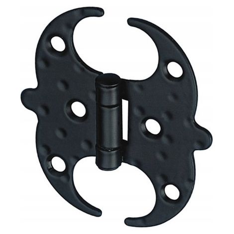 Dekoratives Möbelscharnier 100x91 SCHWARZ GESCHMIEDET 553-100 (1/2)