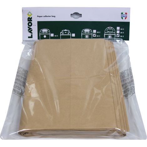 LAVOR CONFEZIONE 5 SACCHETTI PER ASPIRAPOLVERE LT.20/30 KOMBO/CF30EM 1 CF (1/2)