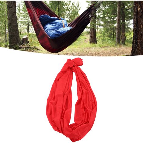 Hamac suspendu élastique pour enfants, balançoire d'intérieur et d'extérieur, hamac suspendu de yoga pour enfants, rouge, 1 x 2,8 mètres (1/5)