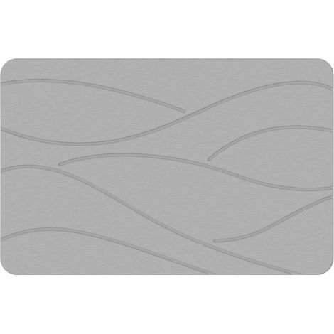 Tapis de sol en terre de diatomées, gris clair, 60390,9cm, tapis/moquette de salle de bain antidérapant et absorbant. (1/5)