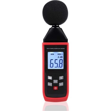 Lärmmesser, digitaler Schallpegelmesser, Lärmtester, 30–130 dB, LCD-Anzeige in Lärm-Dezibel (1/5)