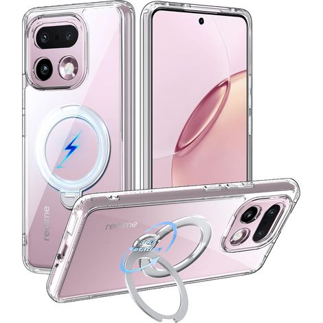 pour Realme 16 Pro+ Coque compatible avec MagSafe (Support invisible à 360°) Protection de caméra, Bordure en TPU souple, Plaque arrière en PC, Protection contre les chutes Realme 16 Pro Plus (1/5)