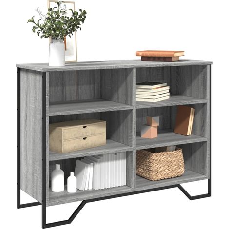 Sideboard Grau Sonoma 101x35,5x74,5 cm Holzwerkstoff