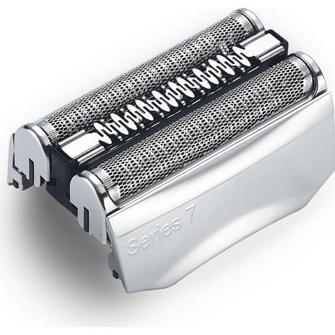Compatible avec tête de rasoir Braun Série 7, tête de rasoir électrique argentée Série 7, accessoires de lame de rechange en feuille (70S)