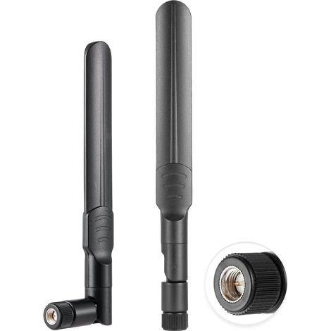 2PCS Dual Band WiFi 2.4GHz 5GHz 5.8GHz Antenna SMA Male Antenna 3dBi 15cm/6in for Router WiFi Wireless Network Truck Trailer Backup Camera Reverse Monitor (1/5)