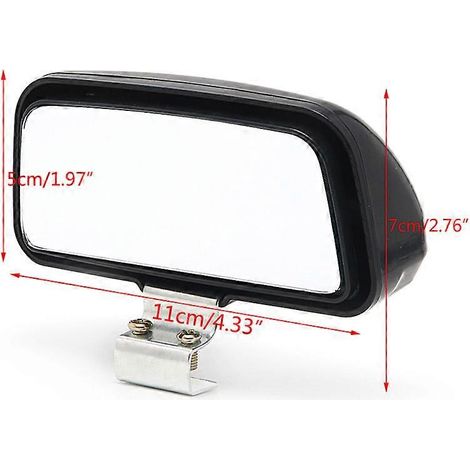Rétroviseur universel grand angle réglable pour voiture et camion, 1 pièce, vision arrière avec angle mort, 11 x 7 cm (1/5)