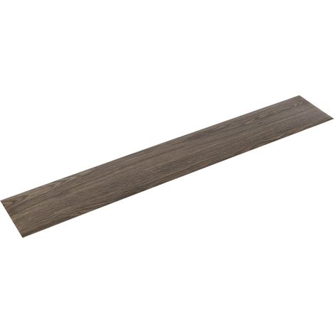 Revestimiento de suelo adhesivo vinílico PVC Valona 28 piezas 392 m² roble marrón marrón oscuro 030007220