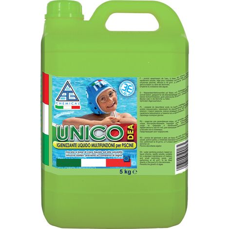 CLORO PER PISCINA LIQUIDO MULTIFUNZ UNICO  5 KG- 1,0 pz