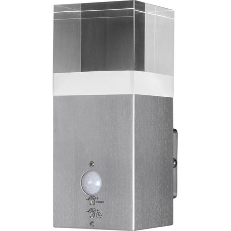 Applique LED exterieure avec détecteur de présence - Acier - 5W - 20cm (1/5)