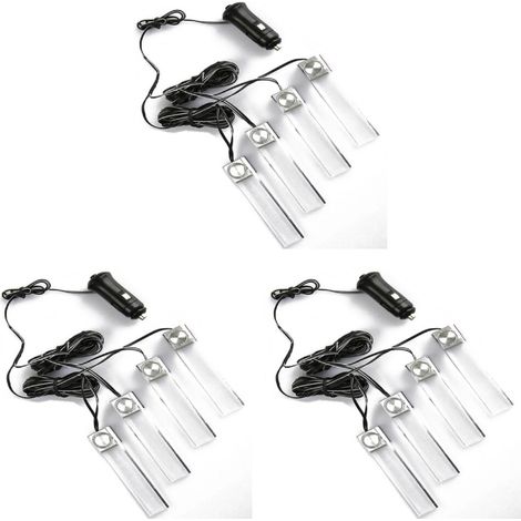 3Pièces Lampe Auto , Décoration Intérieur Plancher (1/2)