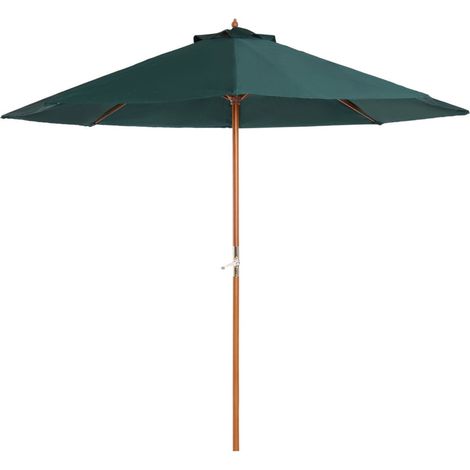 Échirme de bois Échirme de bois Échirme de jardin c 2,5m Grün foncé (1/4)