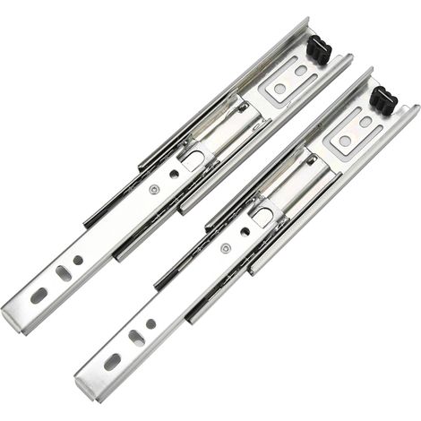 Stück 5-Zoll-Mini-Kurzschubladenschienen, Möbelführungsschienen, Vollauszugsbeschläge für Küchenschränke (1/5)