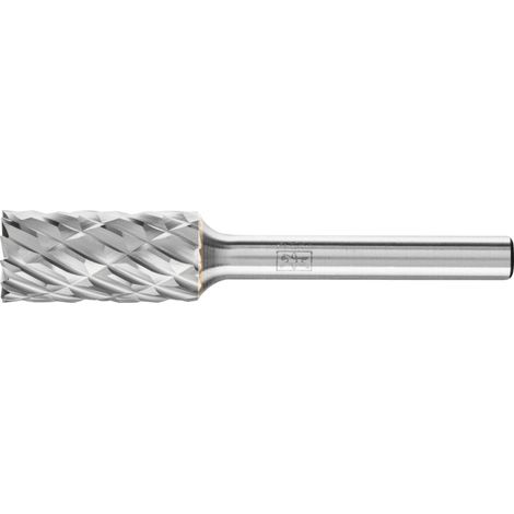 Pferd Hartmetall Hochleistungsfrässtift CAST Zylinder ZYAS stirnverzahnt Ø 12x25mm Schaft-Ø 6mm für Gußeisen (1/5)