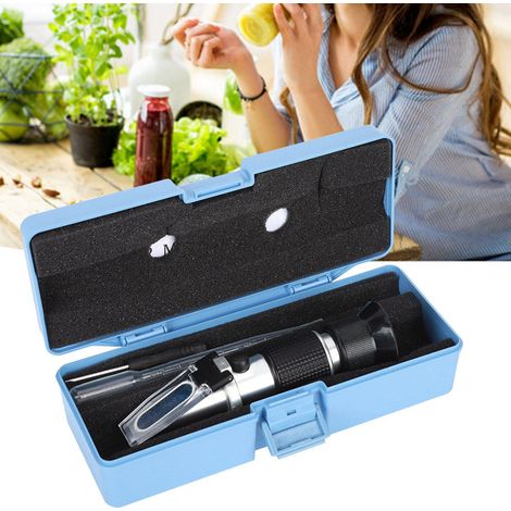 Réfractomètre portatif de haute précision pour le vin, double échelle 0-40 % Brix, équipement de mesure de liquides (1/5)