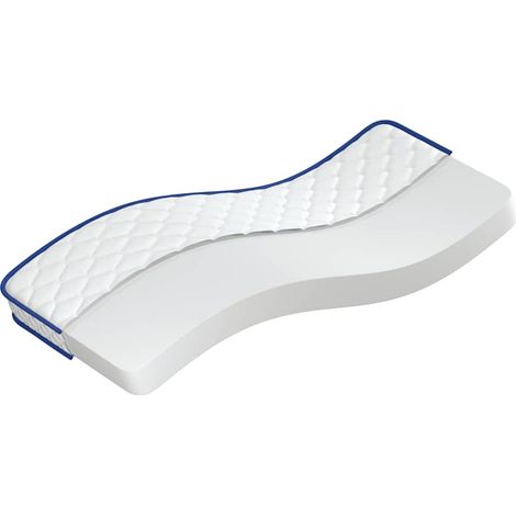 Materasso Viscoelastico Bianco 80x160x17 cm Morbido vidaXL