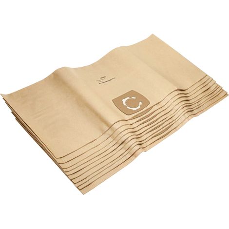 vhbw 10x sacchetto compatibile con Siemens VM 20000 - 20999 aspirapolvere - 33,1cm x 77,7cm beige (1/4)