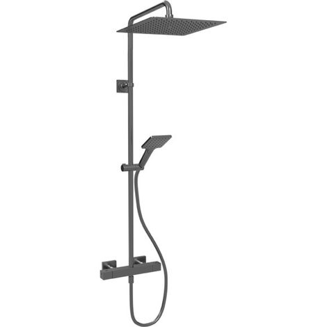 Colonne de douche thermostatique Métal Brossé Tabula - CRISTINA ONDYNA QD44877