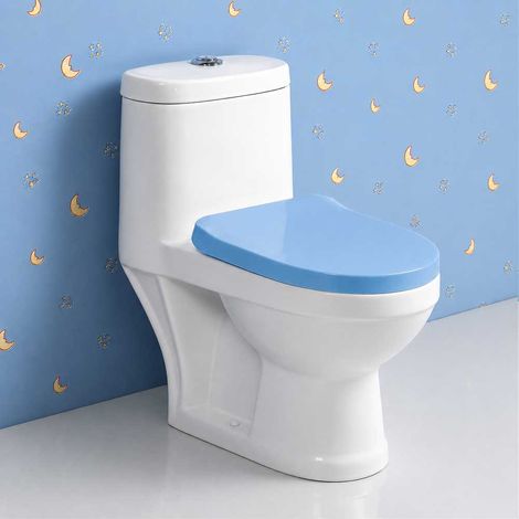 Inodoro Infantil Completo Tapa Blanca/Rosa/Azul Aquore  Color: Azul