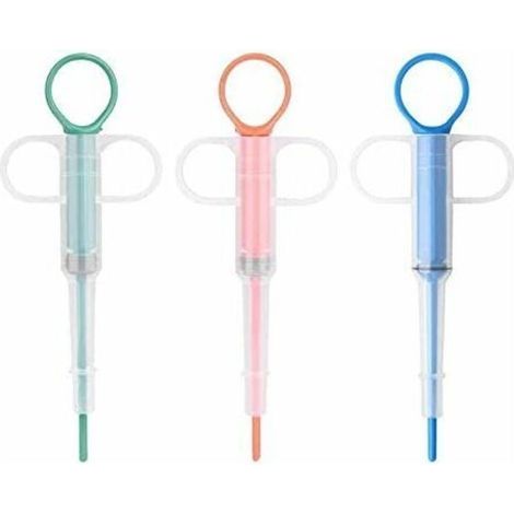 Distributeur de comprimés pour pilules pour animaux domestiques, chargeur de médicaments Outil de distribution de pilules pour animaux de compagnie Seringue à embout souple pour pilules (3 pièces) (1/5)