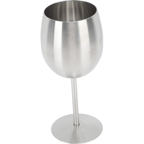 Verres à vin à pied en acier inoxydable 304 durable, parfaits pour les fêtes, le bureau, les mariages et les anniversaires. (1/5)