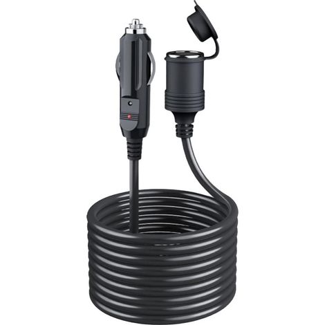 Rallonge Allume Cigare de Voiture: 5 m Câble Allume Cigare 12 V, Rallonge Prise Allume Cigare avec Fusible 15 A pour 12 V/24 V (1/5)