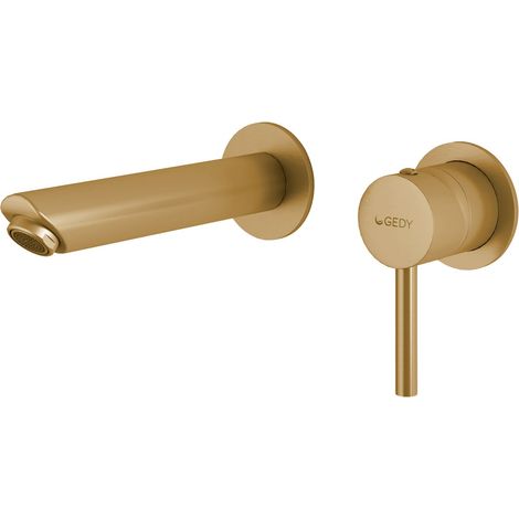 GEDY MXGA0788000 GARDA Grifo de pared para lavabo oro mate - ref: MXGA0788000 (1/2)