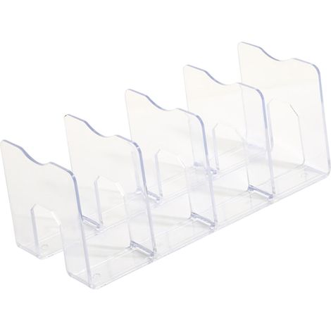 Organiseur de bureau en acrylique, style minimaliste moderne, gain de place, étagère de bureau transparente en acrylique pour la maison et l'intérieur