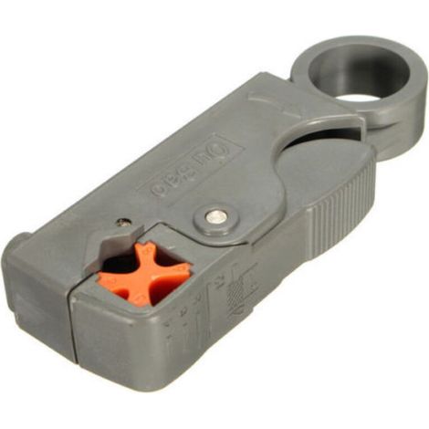 EASYCOMFORT 1 Pc Dénudeur de Câbles Coaxiaux Couteau à Dénuder Serre-Câble Décapant,Pinces à câbles, dénudeurs, gris (1/5)