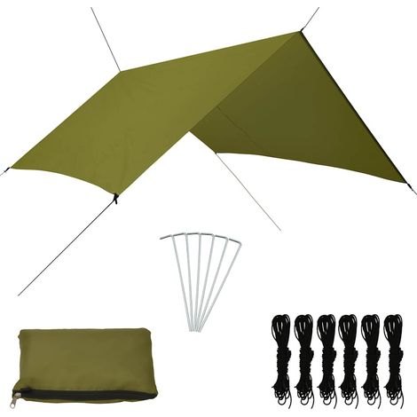 Lona de exterior verde 3x2,85 m vidaXL