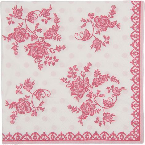 Lot de 20 Serviettes en Papier Blanc 33x33 cm pour Décoration de Table et Fêtes - PANGIVO