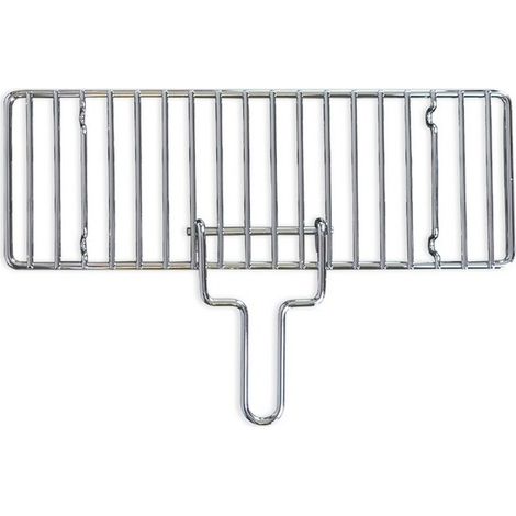 GRIGLIA IN FERRO CROMATA CON MANICO 370X130 MM (1/5)
