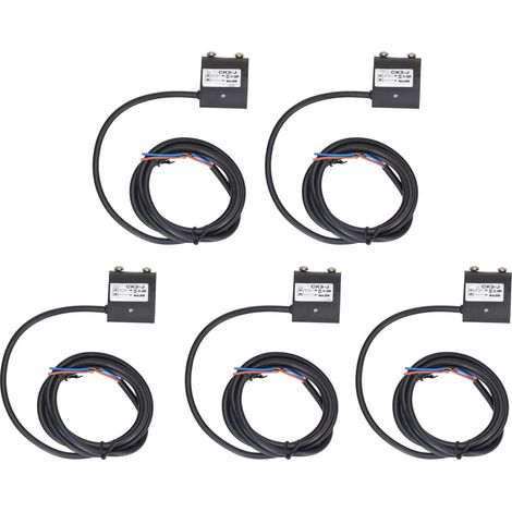5 Interrupteurs Magnétiques 2 Fils Normalement Ouverts, Capteur de Proximité Compact AC/DC 12-220V 20W (1/5)