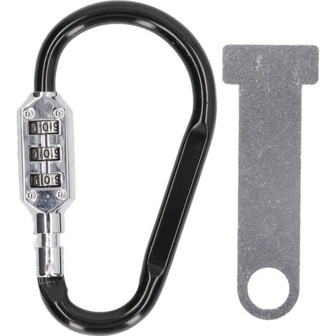 Diebstahlsicheres Helmschloss, praktischer und kompakter Kletterkarabiner, modisches Motorradhelm-Sicherheitsschloss.