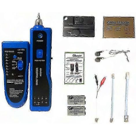 Kabelsuchgerät mit geräuschunterdrückenden Kopfhörern, vergrabenem Kabeldetektor, professioneller Sonde, Stromleitungssuche, für Bau- und Heimwerkerprojekte (1/5)