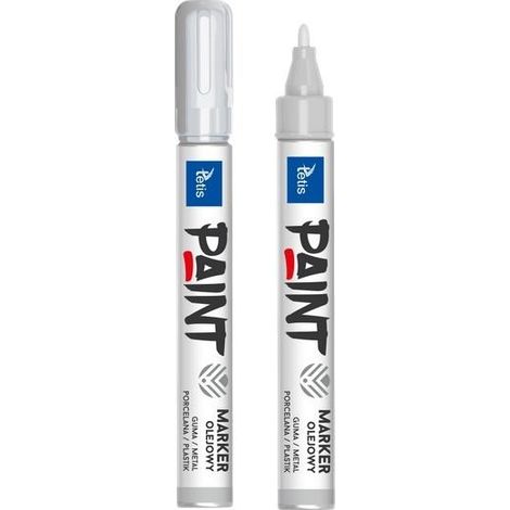 Marcador de aceite de 2 mm, 6 g, plata (12 unidades) KM202-S