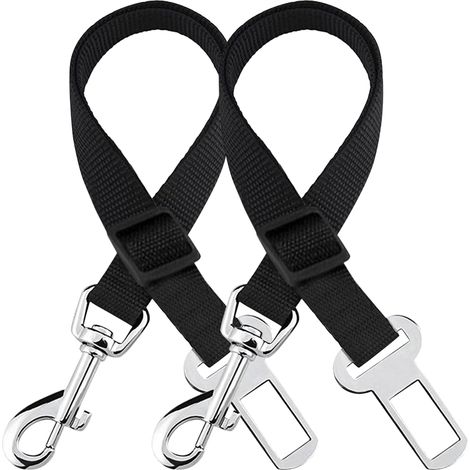 Ceinture de sécurité réglable en nylon pour animaux de compagnie, compatible avec toutes les voitures et poussettes.
