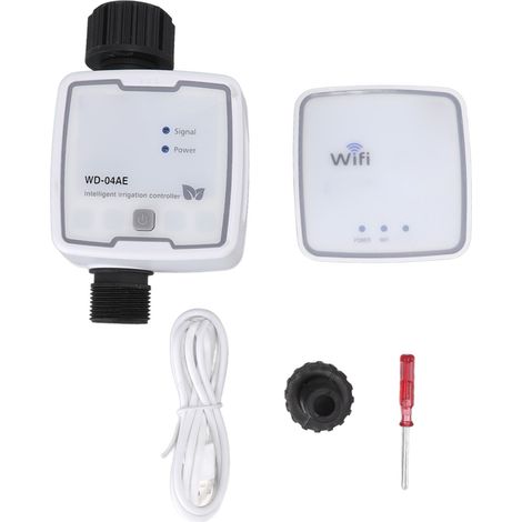 Programmateur d'arrosage intelligent WiFi G3/4, contrôle à distance sans fil, étanche IPX5, détection pluie, pour jardin balcon pelouse, compatible Tuya (1/5)