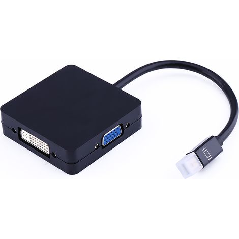 Câble audio pour MacBook Pro Thunderbolt Mini DP Mini DisplayPort vers HDMI DVI VGA Adaptateur