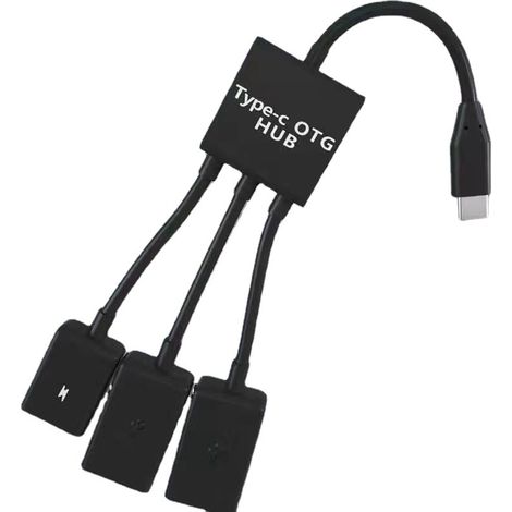 Adaptateur OTG Type-C - Pour Smartphone Et Tablette Android - Hub USB Multifonction Clavier Souris Disque Dur - 1 Pièce (1/4)