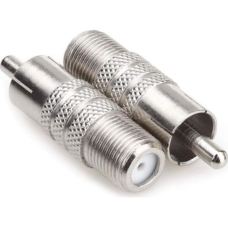 Type Femelle Prise RCA Composite Phono Adaptateur Vidéo Mâle Coax Cable Splitter Adaptateur Connecteur, connecteurs f connecteurs de câble Satellite connecteurs antenne -Paquet de 2 (1/5)