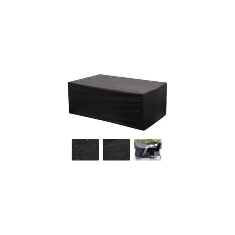Funda rectangular Oxford para mesa de jardín con protección UV (213 x 132 x 74 cm) - Crezuo