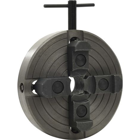 4 Jaw Wood Chuck with M33 Connection Steel Black 150x63 mm vidaXL