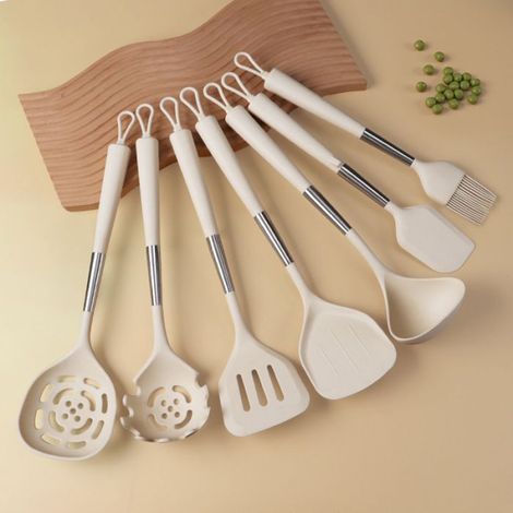 Ensemble Ustensiles Cuisine Silicone - Ulisem - 7 Pièces - Antiadhésif - Résistant Haute Température (1/5)